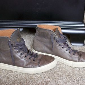 Mr. B's leather high top sneakers